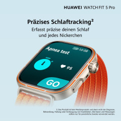 HUAWEI WATCH FIT 5 Pro + FreeBuds 7i Weiß Smartwatch und Kopfhörer Fluorelastomer, 130-210 mm, Black