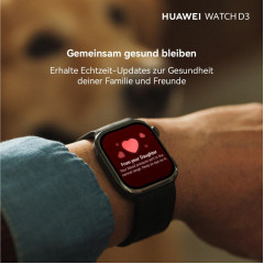 HUAWEI Watch D3 + FreeBuds SE 4 Blutdruck Smartwatches HNBR, 130-210 mm, Black