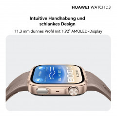 HUAWEI Watch D3 + FreeBuds SE 4 Blutdruck Smartwatches HNBR, 130-210 mm, Black