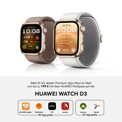 HUAWEI Watch D3 + FreeBuds SE 4 Blutdruck Smartwatches HNBR, 130-210 mm, Black