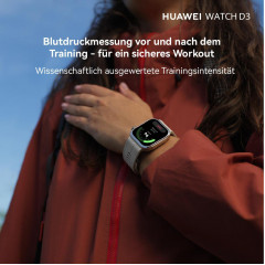 HUAWEI Watch D3 + FreeBuds SE 4 Blutdruck Smartwatches HNBR, 130-210 mm, Black