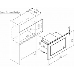Amica Einbau-Mikrowelle »EMW 13184 E« Grill | Mikrowelle 1800 W Viel Komfort für schnelles und unkompliziertes Kochen im Alltag