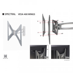Spectral INEO (SPM-Wandhalterung inkl. Vesa 400mm Flügel)