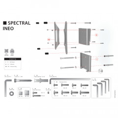 Spectral INEO (SPM-Wandhalterung inkl. Vesa 400mm Flügel)