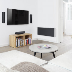 TEUFEL Flach-Subwoofer T 4000 Subwoofer Aktiv Subwoofer, Schwarz