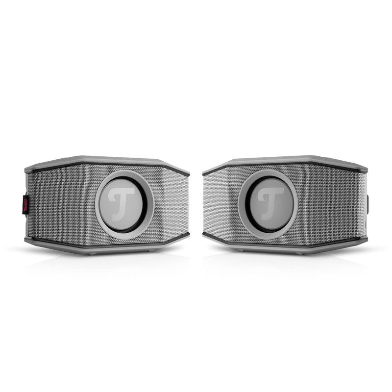 TEUFEL ROCKSTER GO 2 Stereo-Set Lautsprecher, Grey & Black, Wasserfest