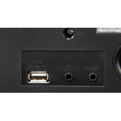 PEAQ PDR 370 BT-B Internetradio, DAB+ Radiotuner, FM Tuner, Internet-Radio, DAB+, FM, Internet Radio, DAB, Bluetooth, Schwarz