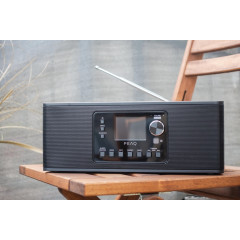 PEAQ PDR 270 BT-B Internetradio, Digital + FM, DAB+, FM, Internet Radio, Bluetooth, Schwarz