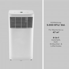 OK. OAC 5022 AIR CONDITIONER Klimagerät Weiß (Max. Raumgröße: 47 m³, EEK: A)