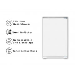 OK. OBR 8822 E Built-in Larder (130 l, E, 88 cm hoch, Weiß)