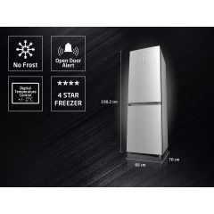 KOENIC KFK 621 C NF IN Kühlgefrierkombination (C, 338 l, 1850 mm hoch, Inox)