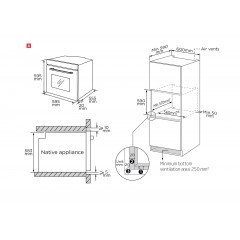 KOENIC KBO 331 M A, 70-Liter-Einbau-Elektrobackofen (Einbaugerät, 70 l, 62,0 cm breit)