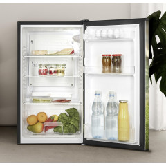 OK. OFR 181 E B Fussball Vollraumkühlschrank (91 l, E, 84,5 cm hoch, Schwarz)