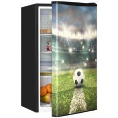 OK. OFR 181 E B Fussball Vollraumkühlschrank (91 l, E, 84,5 cm hoch, Schwarz)