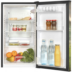 OK. OFR 181 E B Fussball Vollraumkühlschrank (91 l, E, 84,5 cm hoch, Schwarz)
