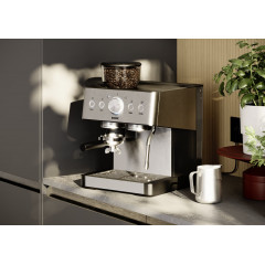 KOENIC KEM 21524 M Espressomaschine Edelstahl/Schwarz