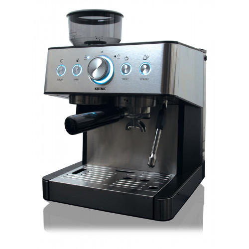 KOENIC KEM 21524 M Espressomaschine Edelstahl/Schwarz