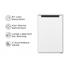 OK. OFZ 121 C W Gefrierschrank (C, 87 l, 850 mm hoch)