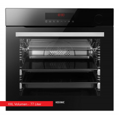 KOENIC KBO 611-1 B A1, Einbaubackofen (Einbaugerät, 77 l, 595 mm breit), Dampfgarfunktion