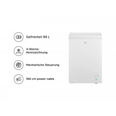 OK. OFZ 161 D W Gefriertruhe (D, 99 l, 849 mm hoch)