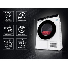 KOENIC KTD 8332 C Wärmepumpentrockner (8 kg, C, Weiß)
