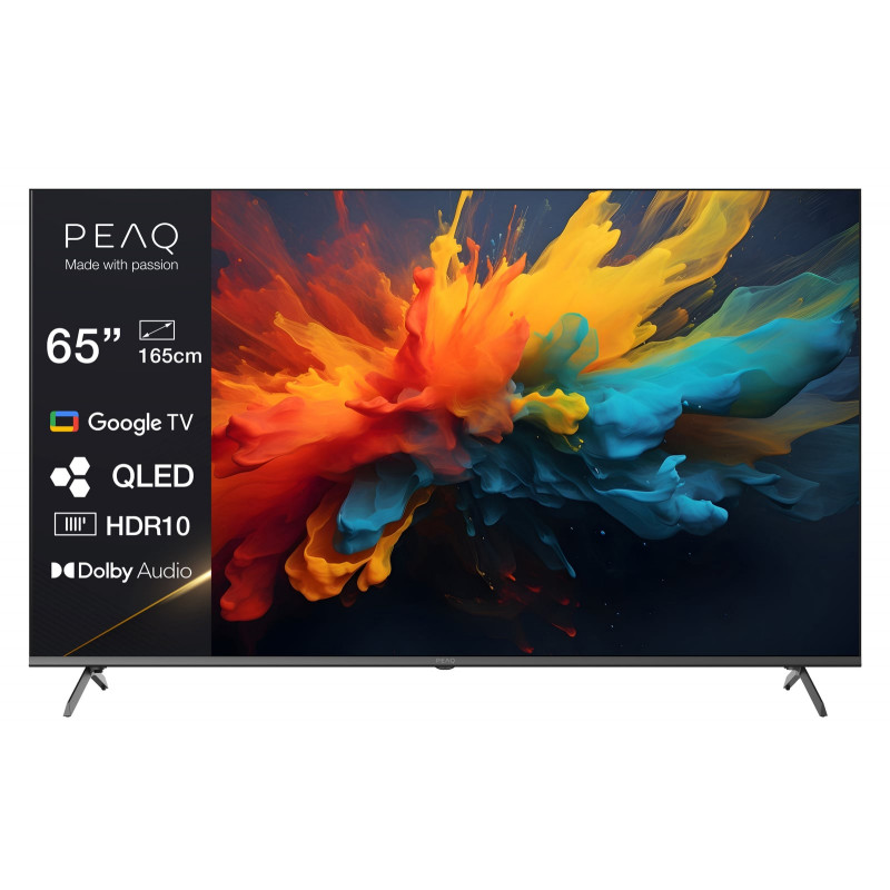PEAQ PTV 65GQU-5025C QLED UHD TV (Flat, 65 Zoll / 164,0 cm, QLED 4K, SMART TV)