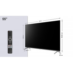 PEAQ PTV 65GQU-5025C QLED UHD TV (Flat, 65 Zoll / 164,0 cm, QLED 4K, SMART TV)