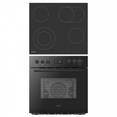 KOENIC KBC 2411 A1 Einbaukochfeld, Einbaukochset (Elektrobackofen & Cerankochfeld) (Glas, A+, 70 l)