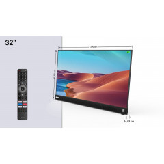 PEAQ PTV 32GF-5025C-B TV (Flat, 32 Zoll / 80,0 cm, Full-HD, SMART TV)