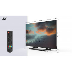 PEAQ PTV 32H-5025C LED TV (Flat, 32 Zoll / 80,0 cm, HD-ready)
