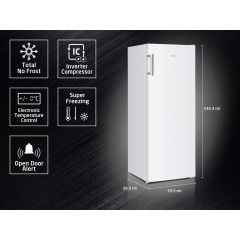 KOENIC KFZ 411 D NF W Standgefrierschrank No Frost (D, 161 l, 142,3 cm hoch)