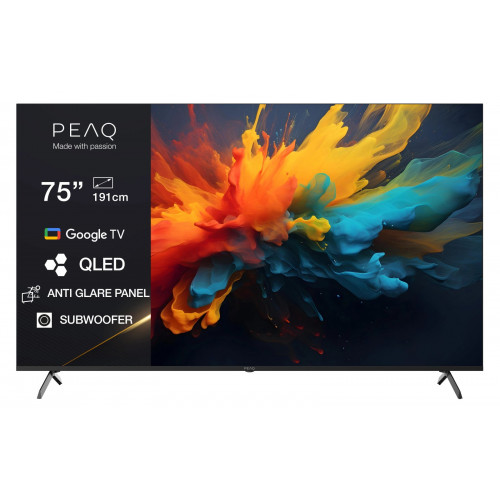 PEAQ PTV 75GQU-5025C AG TV (Flat, 75 Zoll / 189,0 cm, QLED 4K, SMART TV)