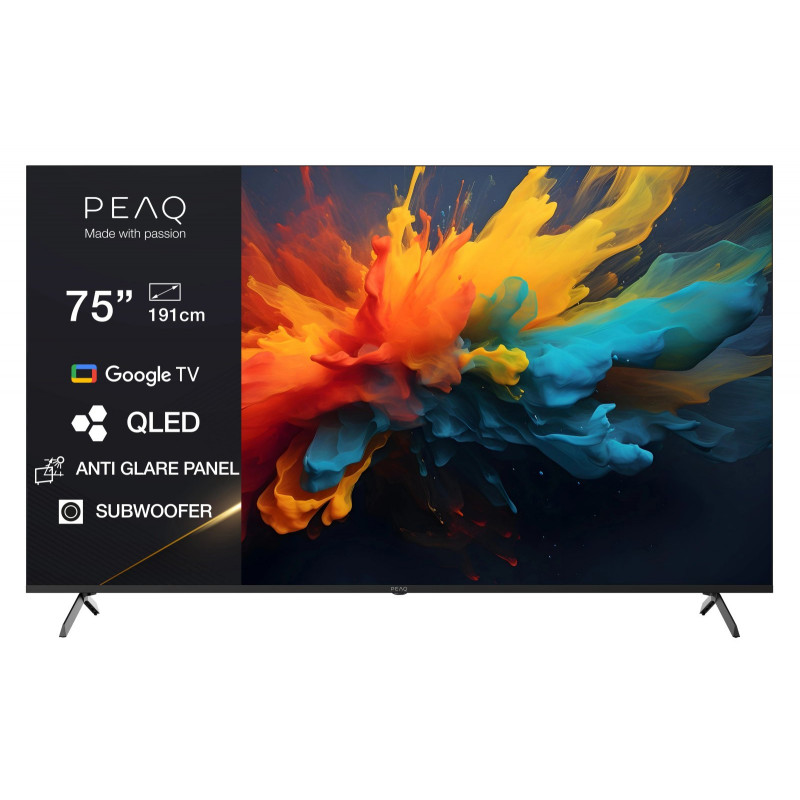 PEAQ PTV 75GQU-5025C AG TV (Flat, 75 Zoll / 189,0 cm, QLED 4K, SMART TV)