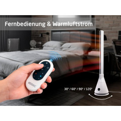 KOENIC KTF 209426 Ventilator/ Heizlüfter Weiß (2000 Watt)