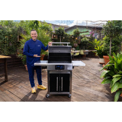 KOENIC KSG-TR 3272226 M Elektro-Standgrill, Silber (3200 Watt)