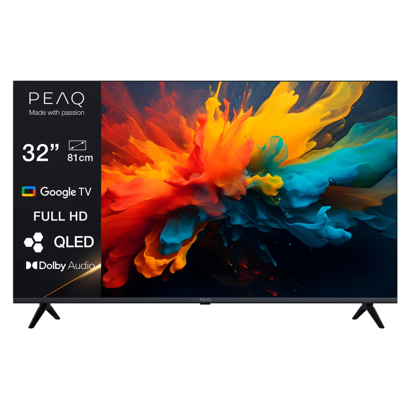 PEAQ PTV 32GQF-5026T QLED TV (Flat, 32 Zoll / 80 cm, Full-HD, SMART TV)