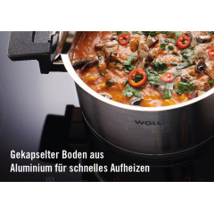 WOLL Topf-Set »Concept« Set, Kochtopf 20/24cm, Bratentopf 24cm, Stieltopf 18cm, Bratpfanne 20/28cm, 10 Stk. tlg. Edelstahl 18/10
