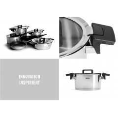 WOLL Topf-Set »Concept« Set, Kochtopf 20/24cm, Bratentopf 24cm, Stieltopf 18cm, Bratpfanne 20/28cm, 10 Stk. tlg. Edelstahl 18/10