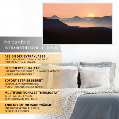HEIDENFELD HF-HP105 Wasserfall1 | Infrarotheizung (1000 Watt, Raumgröße: 25 m²)