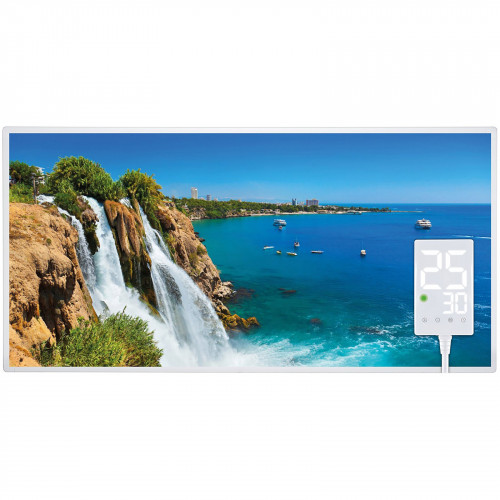 HEIDENFELD HF-HP105 Wasserfall1 | Infrarotheizung (1000 Watt, Raumgröße: 25 m²)