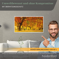 HEIDENFELD HF-HP105 Wasserfall1 | Infrarotheizung (1000 Watt, Raumgröße: 25 m²)