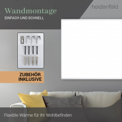 HEIDENFELD HF-HP100-3 | Infrarotheizung (800 Watt, Raumgröße: 19 m²)