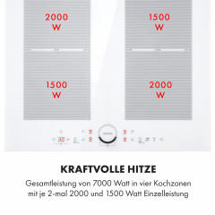 KLARSTEIN Delicatessa 60 Induktions-Kochfeld (59 cm breit, 4.00 Kochfelder)