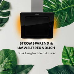 Klarstein Helena 60 Dunstabzugshaube 595 m³/h LED-Display Schwarz