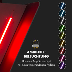 Klarstein Helena 60 Dunstabzugshaube 595 m³/h LED-Display Weiß