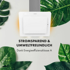 Klarstein Helena 60 Dunstabzugshaube 595 m³/h LED-Display Weiß