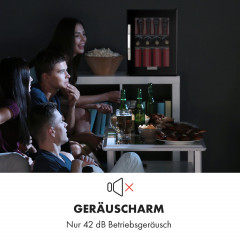 KLARSTEIN Beersafe M Mini-Kühlschrank (C, 55,20 cm hoch, Schwarz)