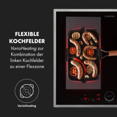KLARSTEIN Delicatessa 60 Hybrid Prime Induktions-Kochfeld (59 cm breit, 4.00 Kochfelder)