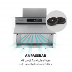 KLARSTEIN Balzac Silent 60, Dunstabzugshaube (59,50 cm breit, 34,50 cm tief)