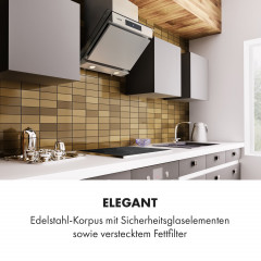 KLARSTEIN Balzac Silent 60, Dunstabzugshaube (59,50 cm breit, 34,50 cm tief)